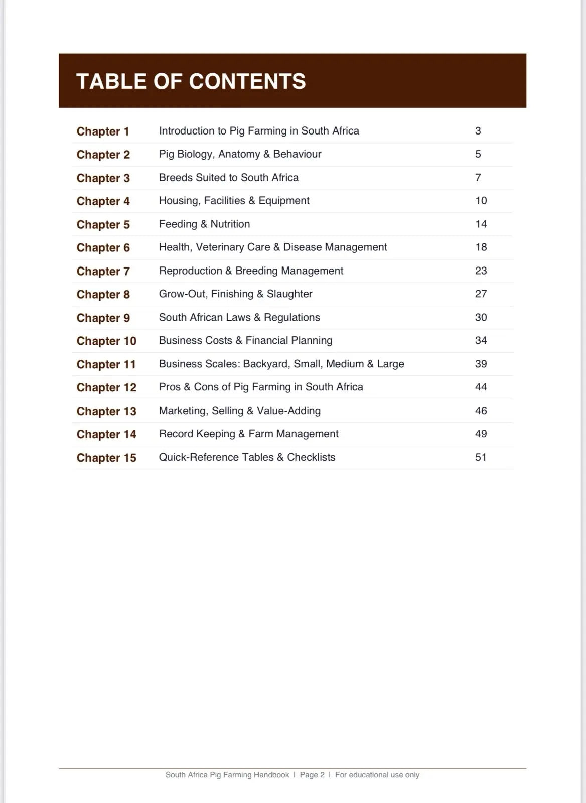 Detailed Pig Farming Handbook FarmWise SA